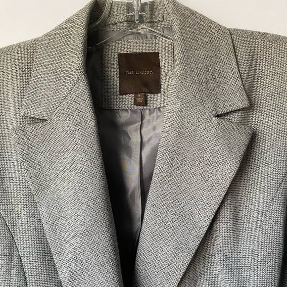 The Limited Women's‎ Gray Tweed Single Breasted Blazer SZ 6 - Picture 3 of 13